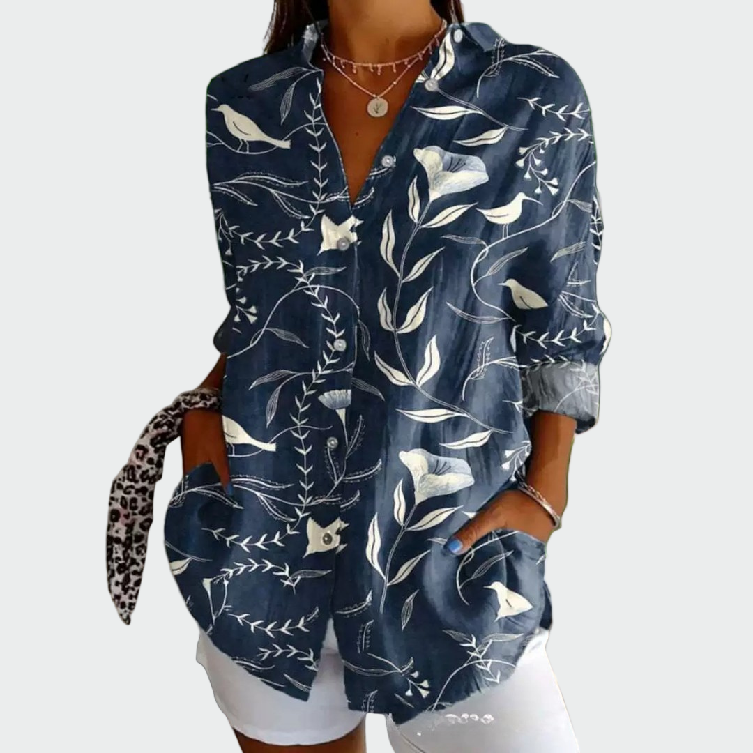 Modern floral shirt