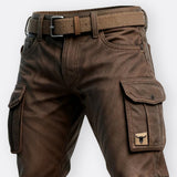Rodrigo - Lined cotton trousers