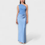 Asymmetric satin dress Luna