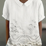 Embroidered Floral Shirt Liliana