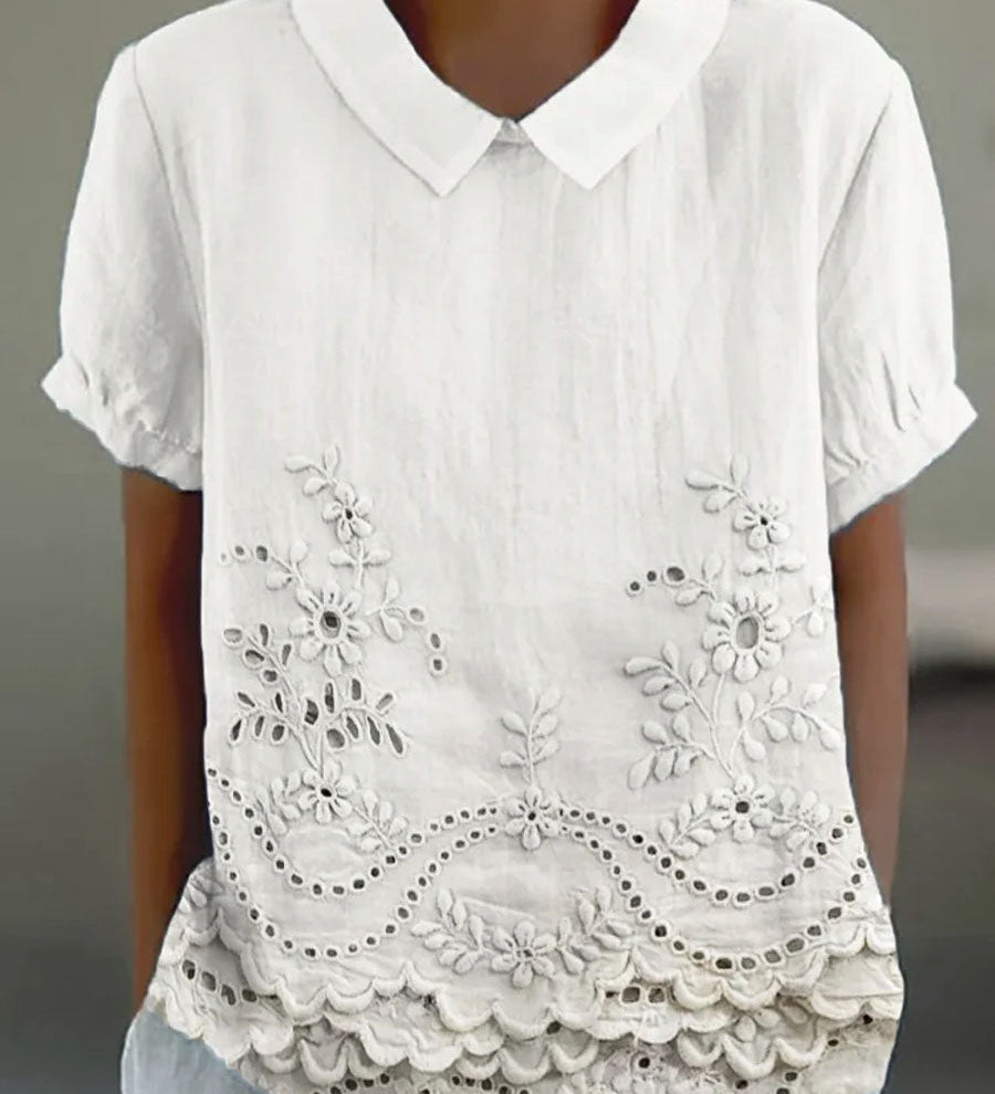 Embroidered Floral Shirt Liliana