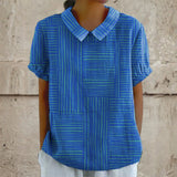 Geometric Striped Mara Shirt