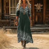 Maria - Casual haljina s dugim rukavima, vintage stil