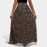 Midi suknja s leopard uzorkom