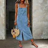 Denim strappy dress