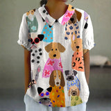 Tina - Dog Print T-shirt