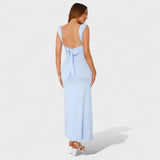 Long dress with an open back