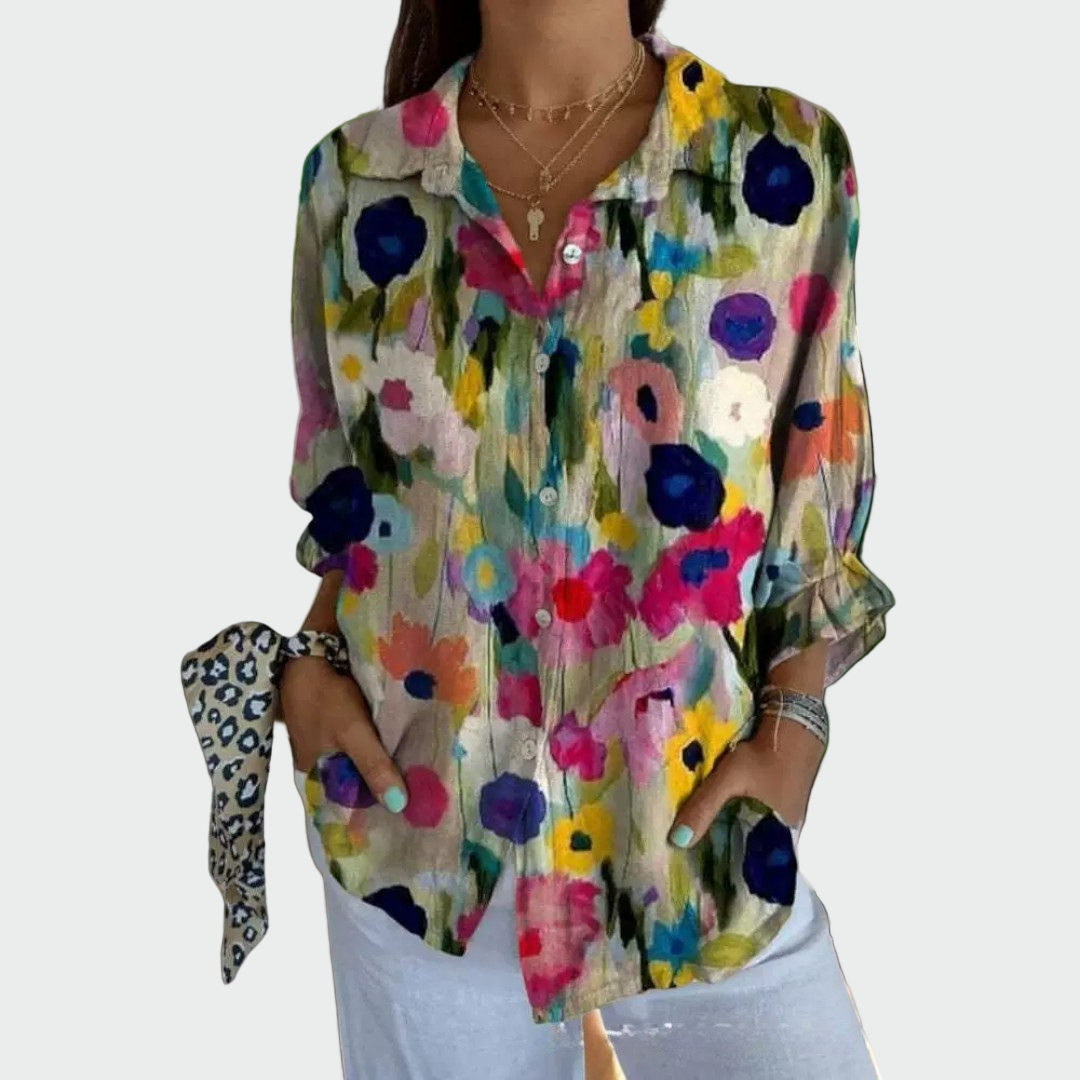 Modern floral shirt