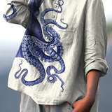 Amélia - T-shirt with octopus print