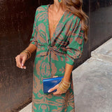 Sabrina - Midi Dress in Sophisticated Style