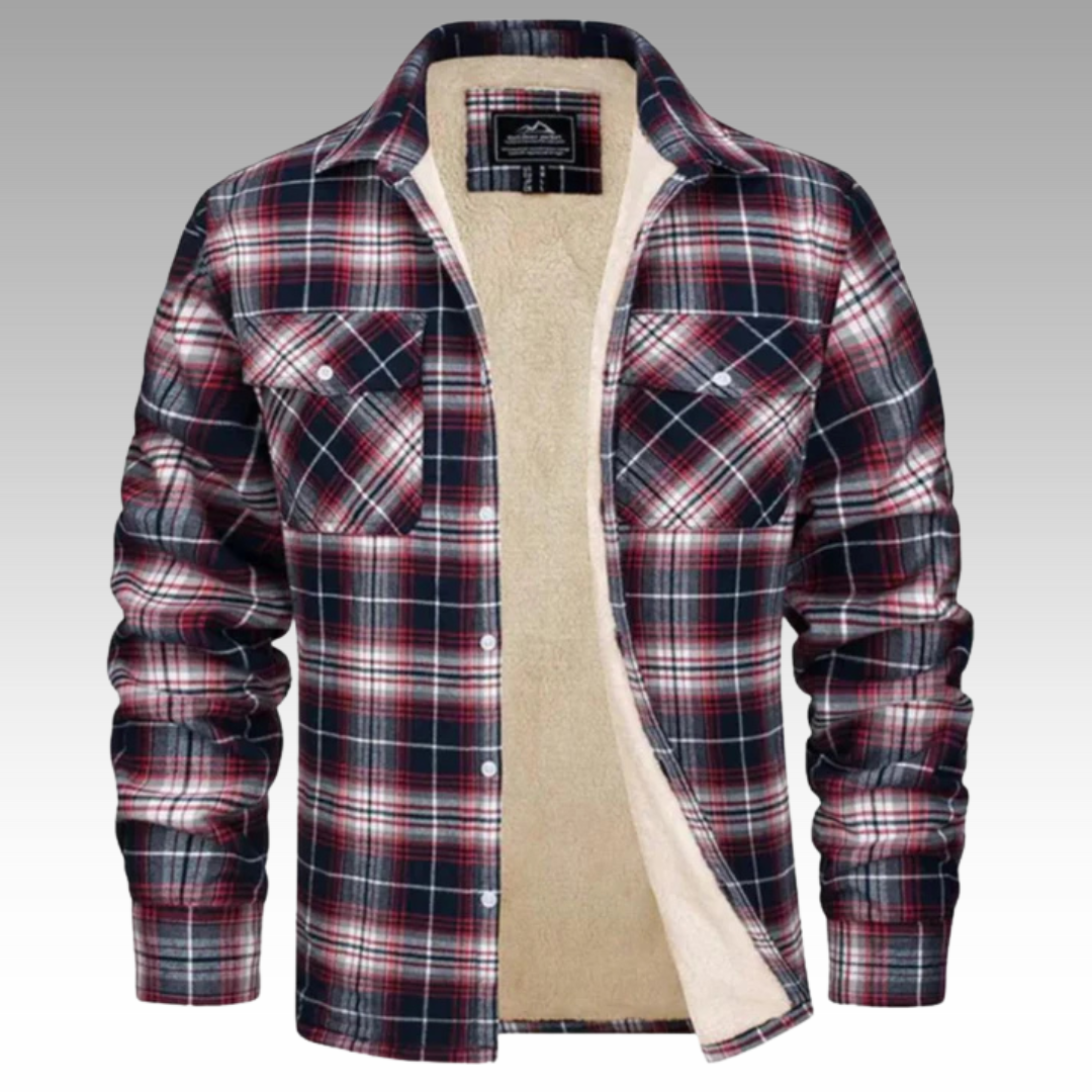 Tiago - Fleecy striped jacket