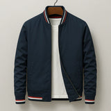 Striped bomber jacket Mário