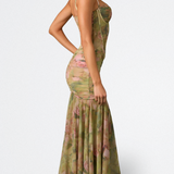 Isamara corset maxi dress