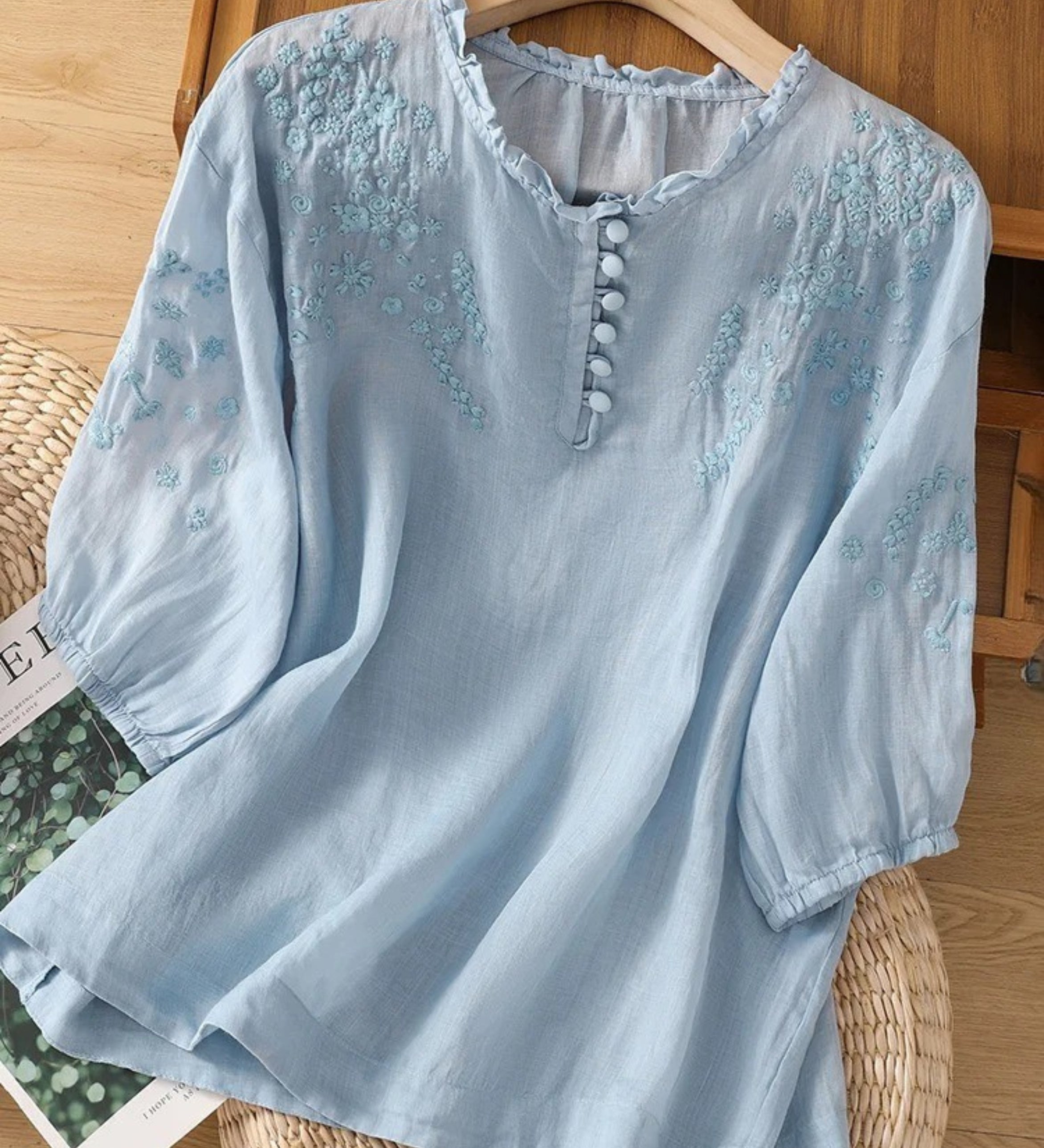 Cassiana - Bluza od pamuka i lana