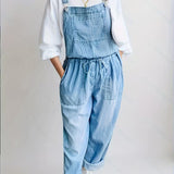 Verónica Relaxed Denim Overalls