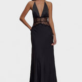 Velina lace and satin dress