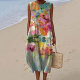 Elegant dress with a watercolor effect