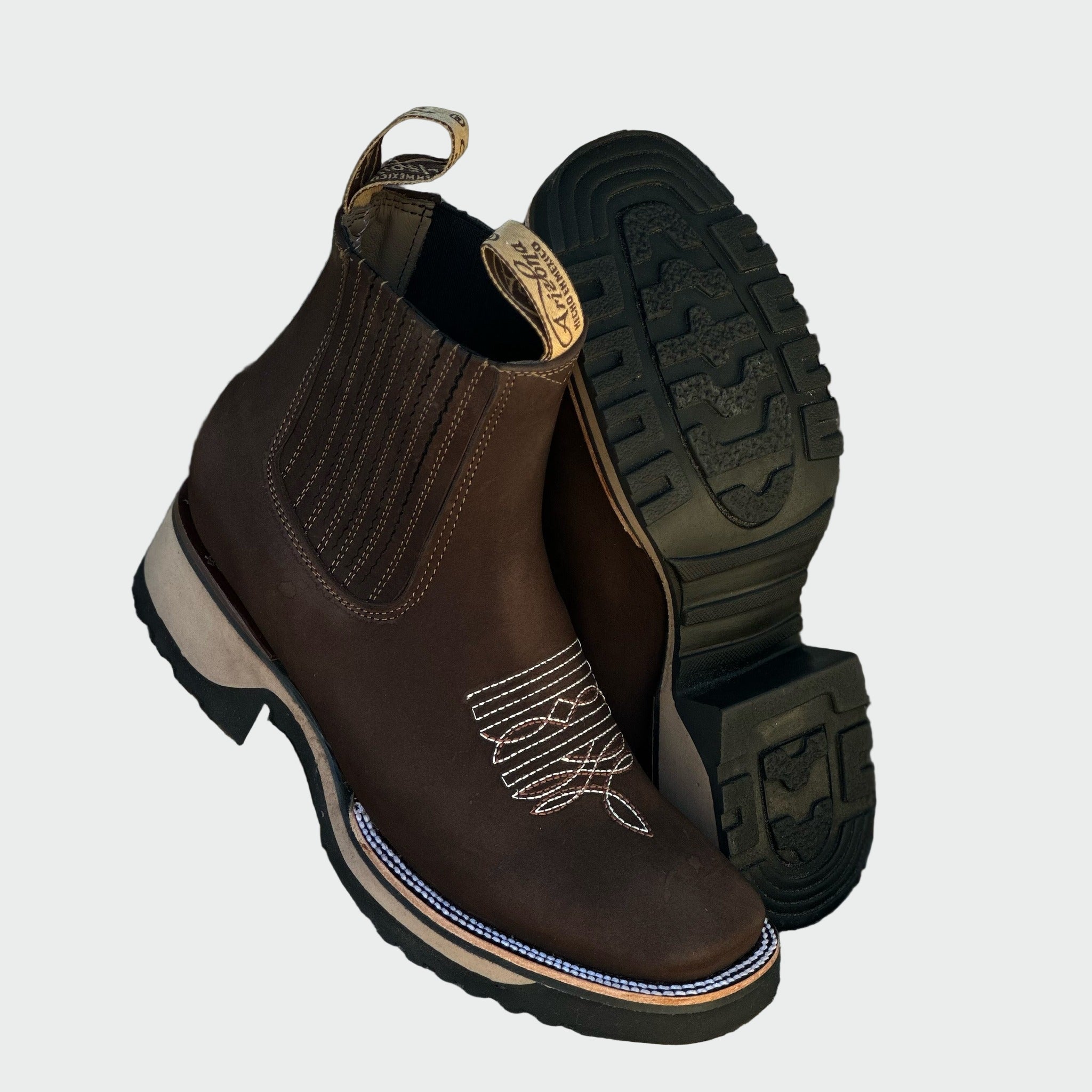 Cowboy leather boots