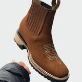 Cowboy leather boots
