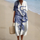 Oriana - Ocean-Colored Dress