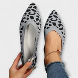 Lace-up leopard print sandals