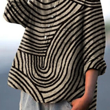 Marta - Casual shirt with a circle pattern