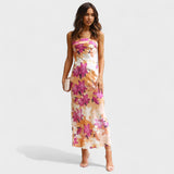 Satin Sleeveless Dress Carmen