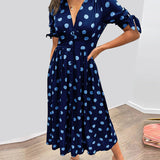 Elegant Polka Dot Dress Mónica