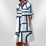 Geometric Midi Dress Helena