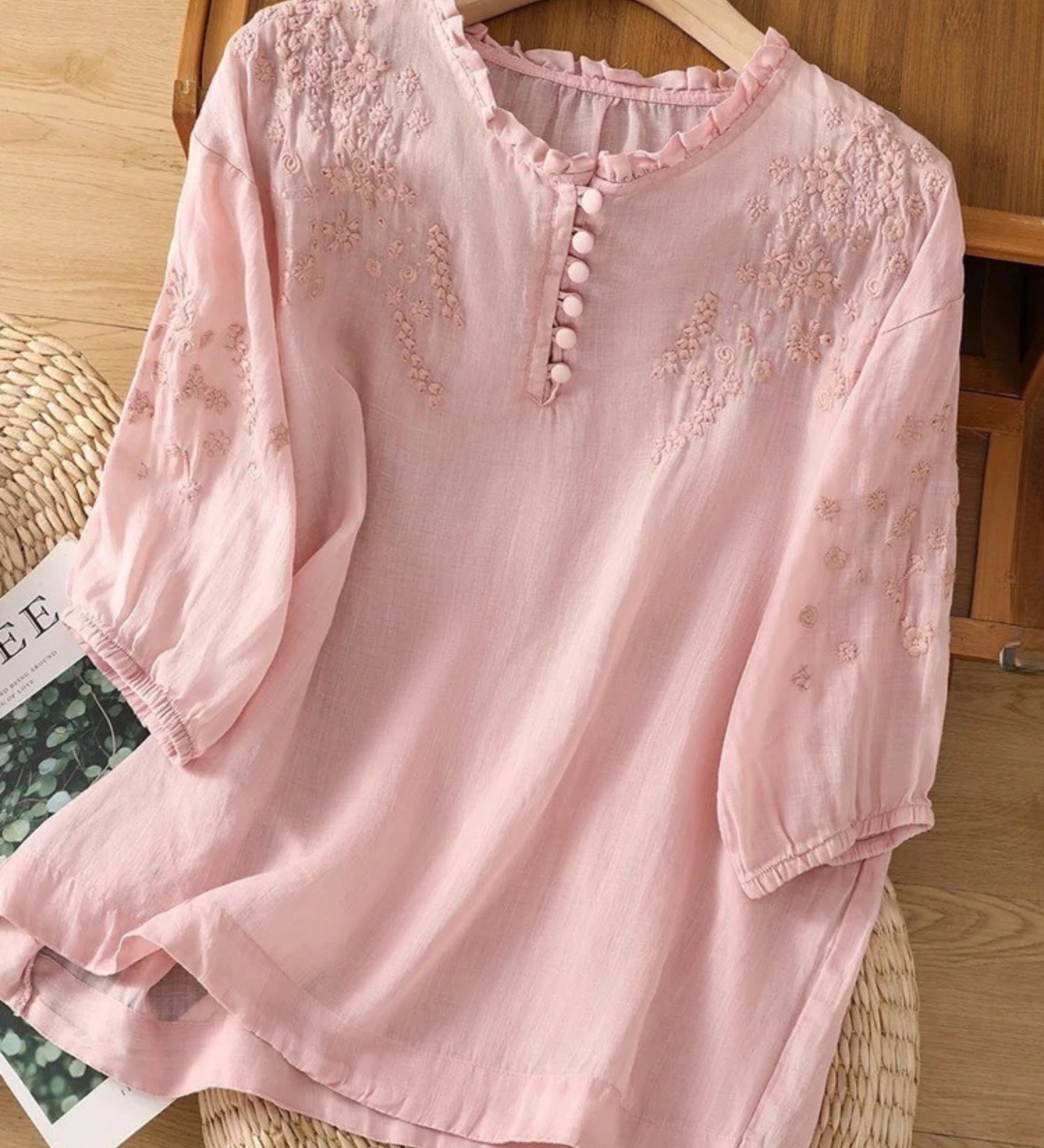 Cassiana - Bluza od pamuka i lana
