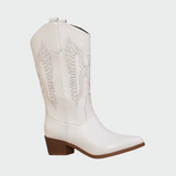 Western-style leather boots