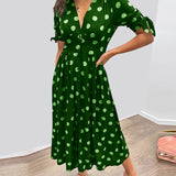 Elegant Polka Dot Dress Mónica