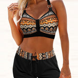 Geometric High Waisted Bikini