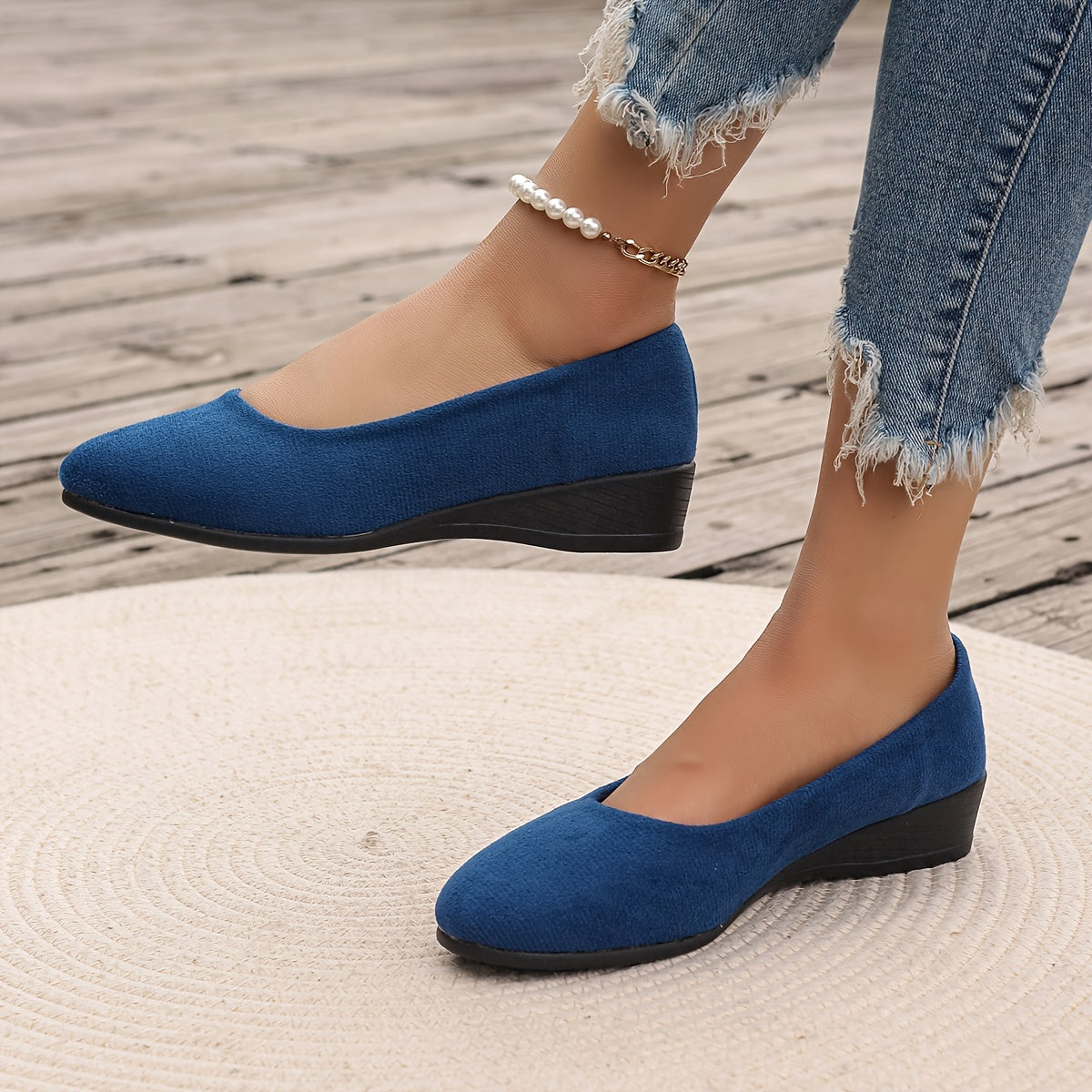 Éliane - Comfortable ballerinas with a platform sole