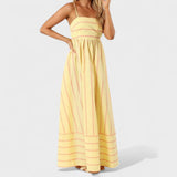 Isabel - Striped maxi dress