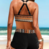 Geometric High Waisted Bikini