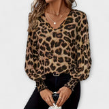 Joana - Leopard Print Blouse