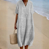 Ophelia - Striped Loungewear Dress