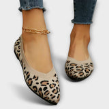 Lace-up leopard print sandals