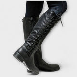 Elegant Lace-up Ankle Boots Lúcia
