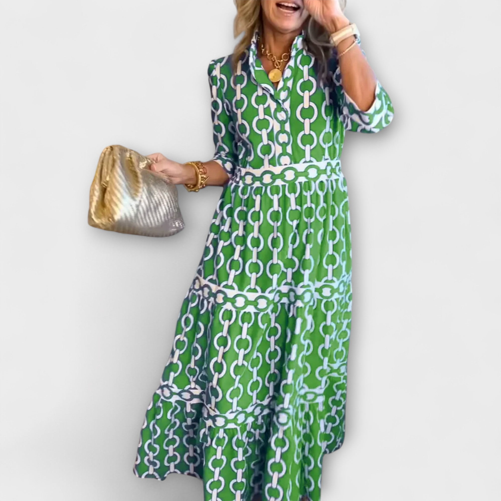 Midi dress with chains Sofia