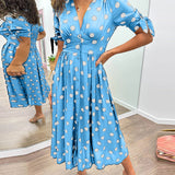 Elegant Polka Dot Dress Mónica