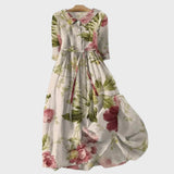 Long botanical dress
