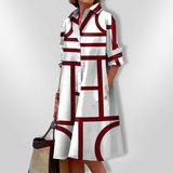 Geometric Midi Dress Helena