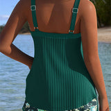 Tankini na pruge s donjim dijelom bikinija, model Serafina