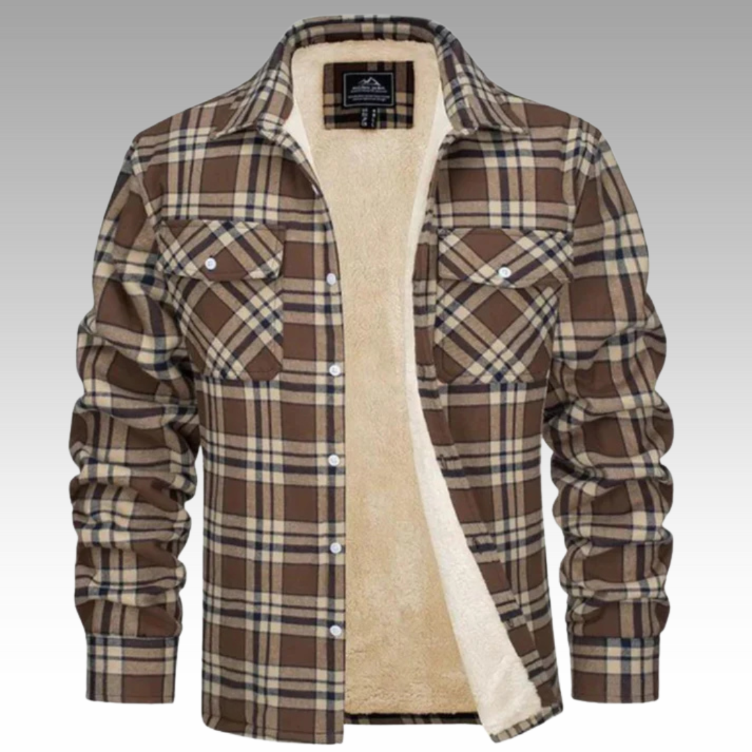 Tiago - Fleecy striped jacket