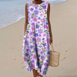 Lavender - Floral Summer Dress