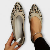 Lace-up leopard print sandals