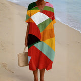 Colorful Patchwork Dress Daniela