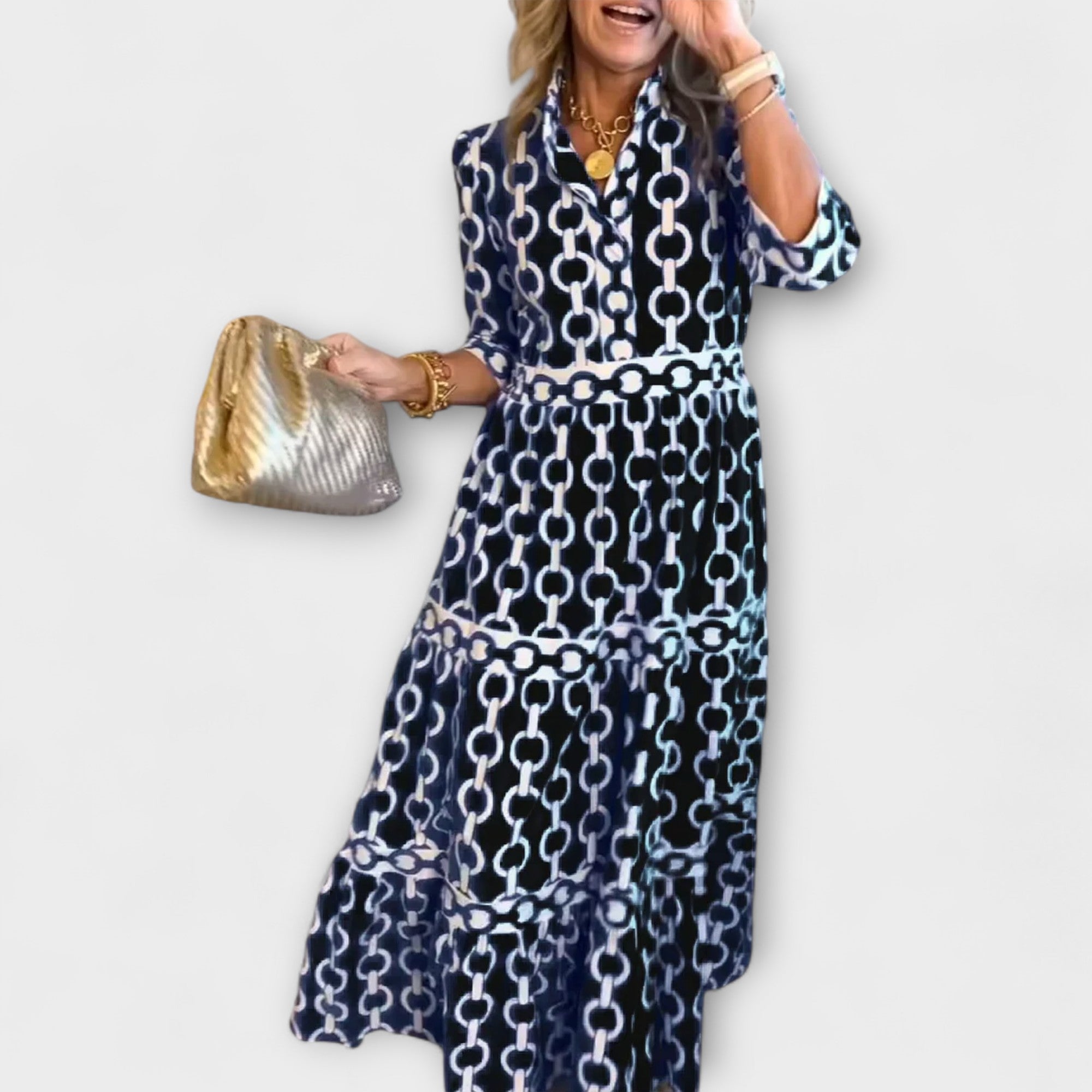 Midi dress with chains Sofia
